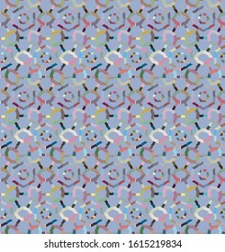 Seamless vector pattern. Background texture in geometric ornamental style.