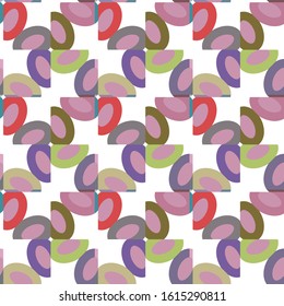 Seamless vector pattern. Background texture in geometric ornamental style.