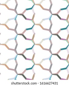 Seamless vector pattern. Background texture in geometric ornamental style.