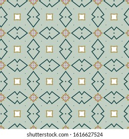 Seamless vector pattern. Background texture in geometric ornamental style.