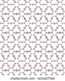 Seamless vector pattern. Background texture in geometric ornamental style.