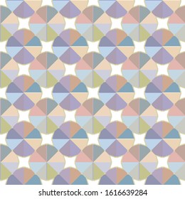 Seamless vector pattern. Background texture in geometric ornamental style.