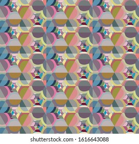 Seamless vector pattern. Background texture in geometric ornamental style.