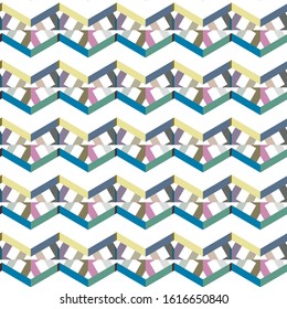 Seamless vector pattern. Background texture in geometric ornamental style.