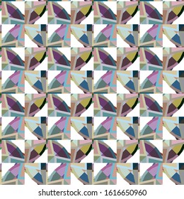 Seamless vector pattern. Background texture in geometric ornamental style.