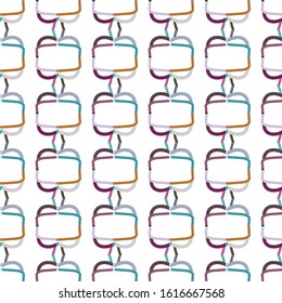 Seamless vector pattern. Background texture in geometric ornamental style.