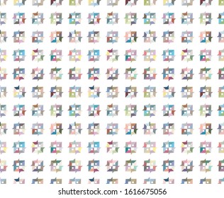Seamless vector pattern. Background texture in geometric ornamental style.