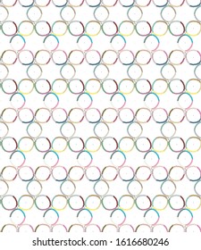 Seamless vector pattern. Background texture in geometric ornamental style.