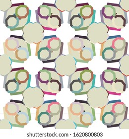 Seamless vector pattern. Background texture in geometric ornamental style.