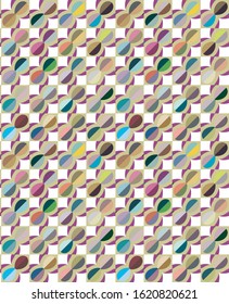 Seamless vector pattern. Background texture in geometric ornamental style.