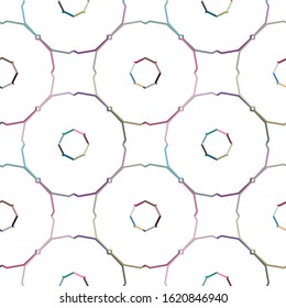 Seamless vector pattern. Background texture in geometric ornamental style.