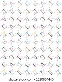 Seamless vector pattern. Background texture in geometric ornamental style.