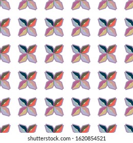 Seamless vector pattern. Background texture in geometric ornamental style.