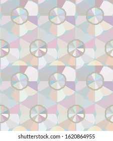 Seamless vector pattern. Background texture in geometric ornamental style.
