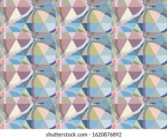 Seamless vector pattern. Background texture in geometric ornamental style.