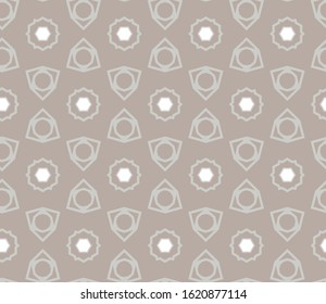Seamless vector pattern. Background texture in geometric ornamental style.