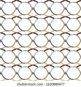 Seamless vector pattern. Background texture in geometric ornamental style.