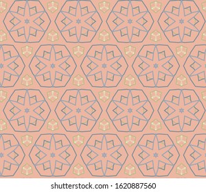 Seamless vector pattern. Background texture in geometric ornamental style.