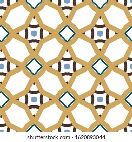 Seamless vector pattern. Background texture in geometric ornamental style.