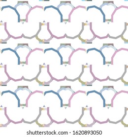 Seamless vector pattern. Background texture in geometric ornamental style.