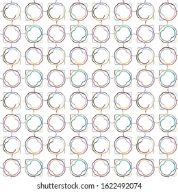 Seamless vector pattern. Background texture in geometric ornamental style.