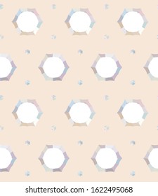 Seamless vector pattern. Background texture in geometric ornamental style.