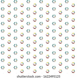 Seamless vector pattern. Background texture in geometric ornamental style.
