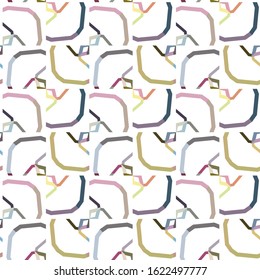 Seamless vector pattern. Background texture in geometric ornamental style.