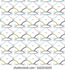 Seamless vector pattern. Background texture in geometric ornamental style.