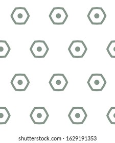 Seamless vector pattern. Background texture in geometric ornamental style.