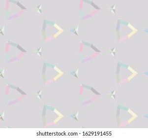 Seamless vector pattern. Background texture in geometric ornamental style.