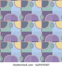 Seamless vector pattern. Background texture in geometric ornamental style.
