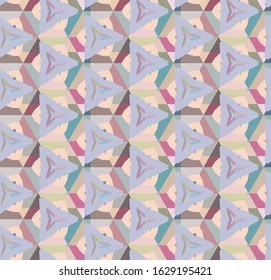 Seamless vector pattern. Background texture in geometric ornamental style.