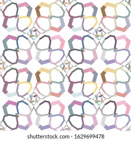 Seamless vector pattern. Background texture in geometric ornamental style.