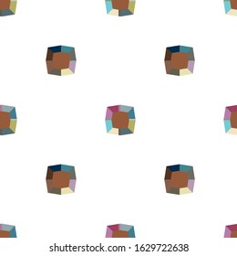 Seamless vector pattern. Background texture in geometric ornamental style.