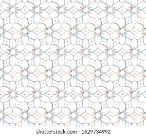 Seamless vector pattern. Background texture in geometric ornamental style.