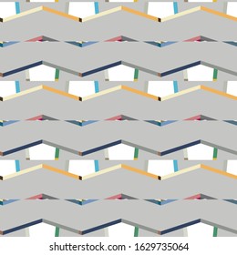 Seamless vector pattern. Background texture in geometric ornamental style.