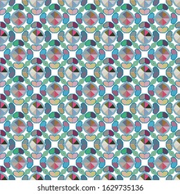 Seamless vector pattern. Background texture in geometric ornamental style.