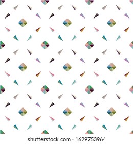 Seamless vector pattern. Background texture in geometric ornamental style.