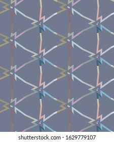 Seamless vector pattern. Background texture in geometric ornamental style.