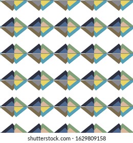Seamless vector pattern. Background texture in geometric ornamental style.