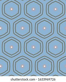 Seamless vector pattern. Background texture in geometric ornamental style.