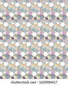 Seamless vector pattern. Background texture in geometric ornamental style.