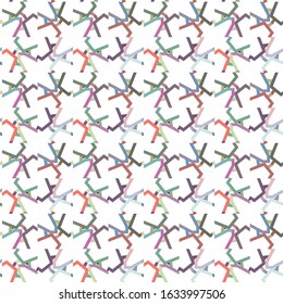 Seamless vector pattern. Background texture in geometric ornamental style.
