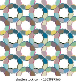 Seamless vector pattern. Background texture in geometric ornamental style.