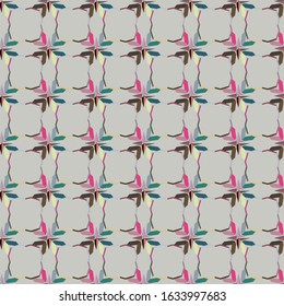 Seamless vector pattern. Background texture in geometric ornamental style.