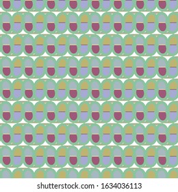 Seamless vector pattern. Background texture in geometric ornamental style.