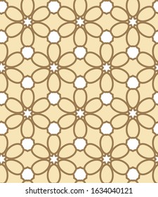Seamless vector pattern. Background texture in geometric ornamental style.