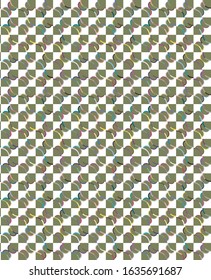 Seamless vector pattern. Background texture in geometric ornamental style.