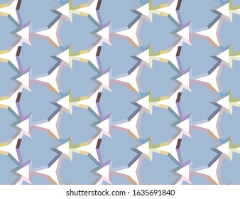 Seamless vector pattern. Background texture in geometric ornamental style.